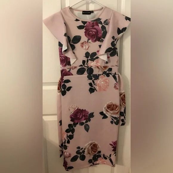 strapless open back dress Pretty Little Thing Pencil Dress – Young and Channing main image 0